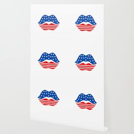 American Lips Wallpaper