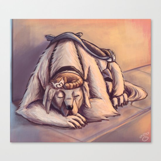 Naga & Pabu Canvas Print