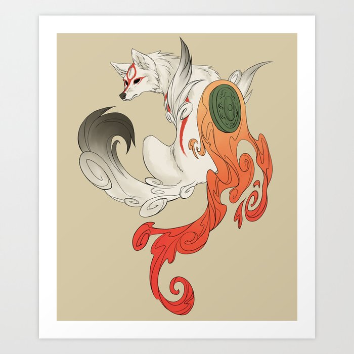 Okamiden Nanami Okami - Okamiden - Posters and Art Prints