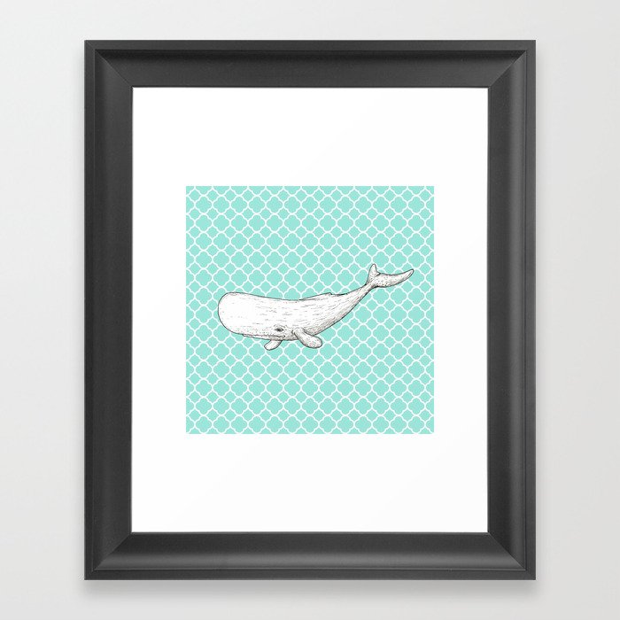 whale Framed Art Print
