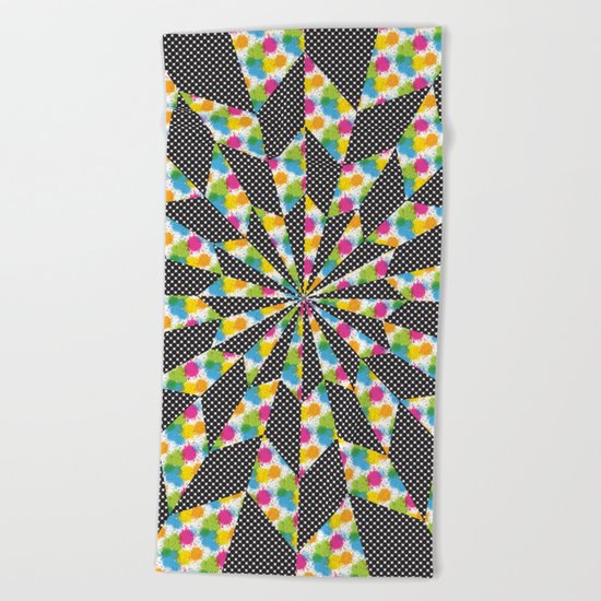 Kaleidoscope - Optical work 4 Beach Towel