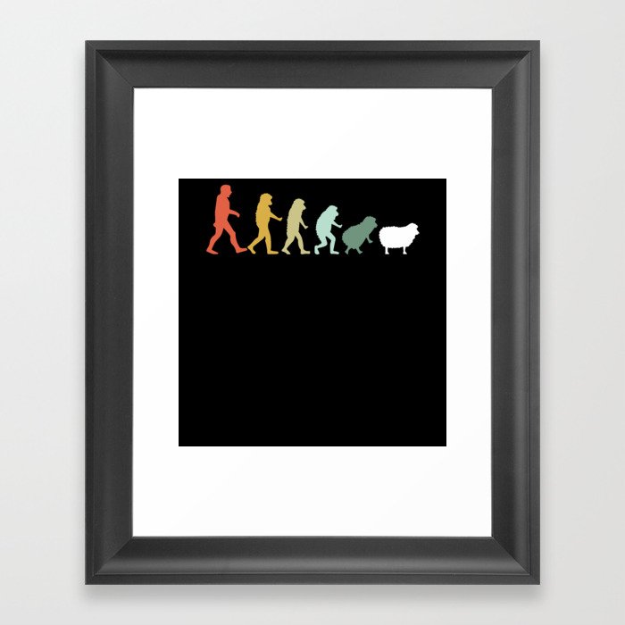 Funny Conspiracy Sheeps Are People Human Novelty Framed Art Print