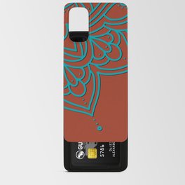 Red and Teal Mandala Android Card Case