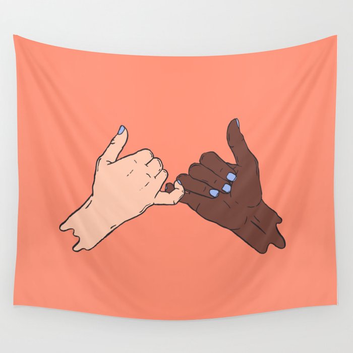 Pinky swear tapestry outlet