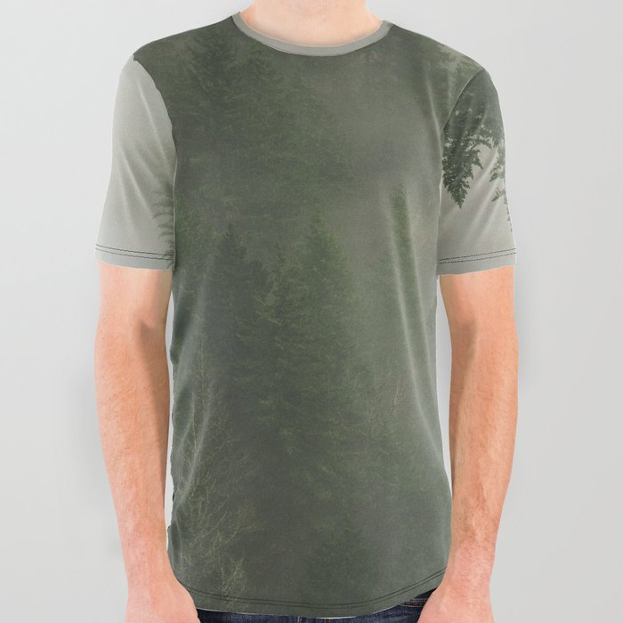 Mist between the pines All Over Graphic Tee
