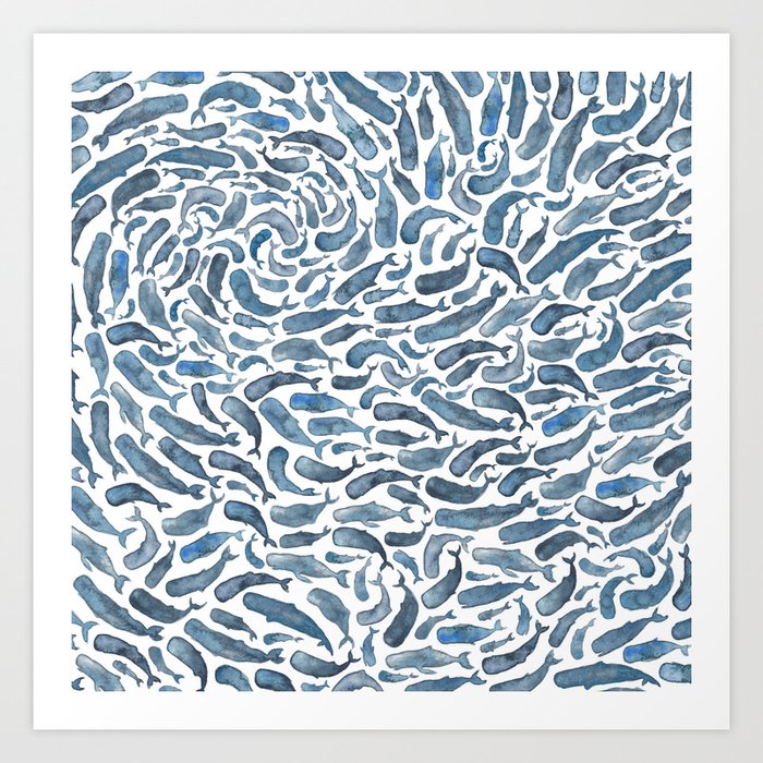 Whale, Sperm Whale Art Print