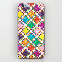 Rainbow Quilt 5 iPhone Skin