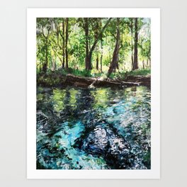 The Riverbank  Art Print