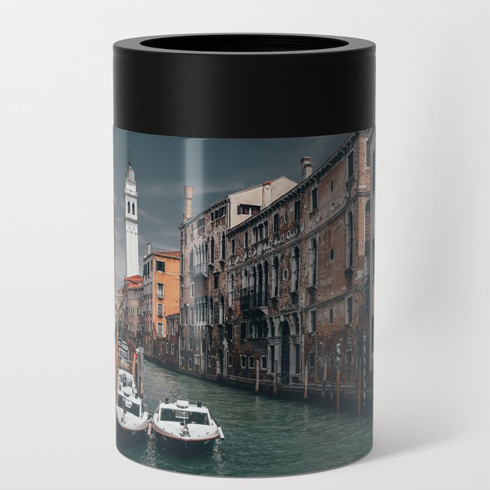 Venice Italy with gondola boats surrounded by beautiful architecture along the grand canal Can Cooler