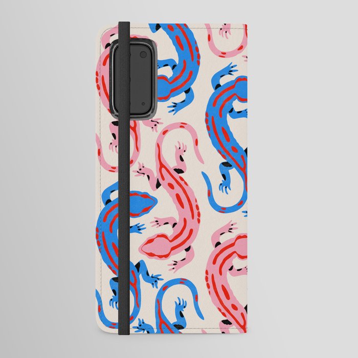 Colorful salamanders Android Wallet Case