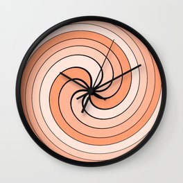 Lollipop lover orange Wall Clock