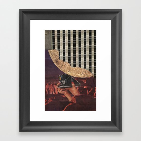 in the desert Framed Art Print