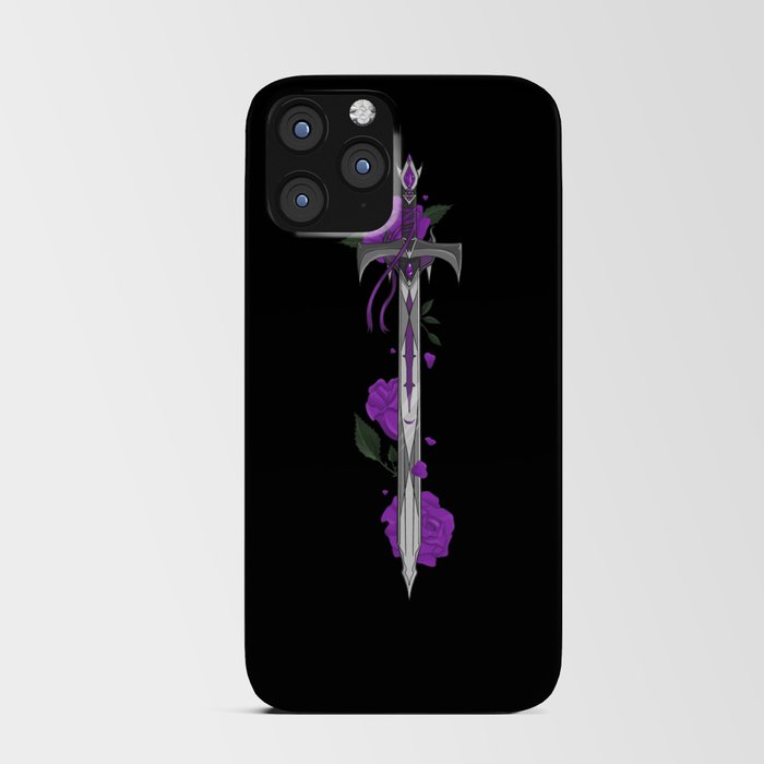 Thorn Sword Purple iPhone Card Case