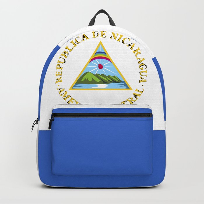Nicaragua flag emblem Backpack