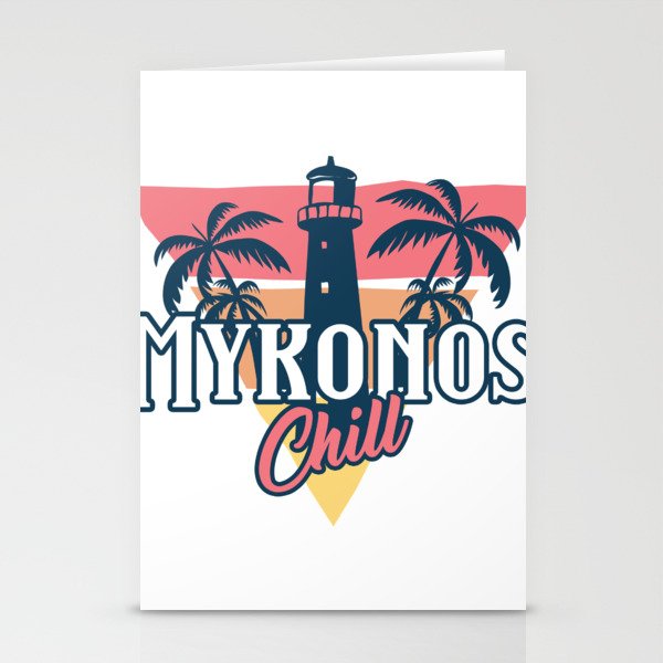 Mykonos chill Stationery Cards