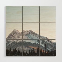 Canmore Mountainscape II | Alberta, Canada | Landscape Photography Wood Wall Art