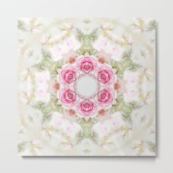 romantic rose (pattern/pillow) Metal Print