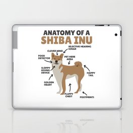 Anatomy Of A Shiba Inu Dog Funny Puppy Laptop Skin