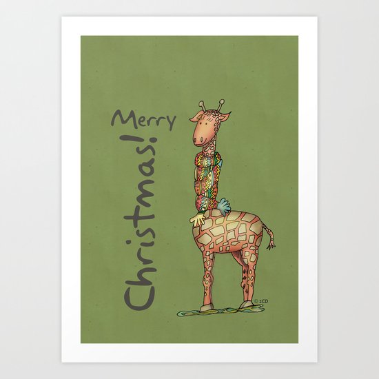 Cleo - green Art Print