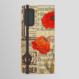 Poppies on Print Android Wallet Case