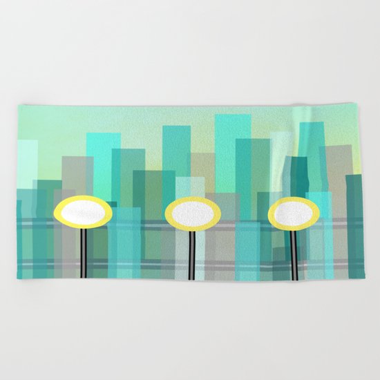 Downtown Beach Towel