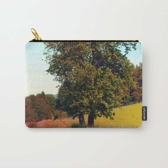 Old tree, vibrant surroundings Carry-All Pouch