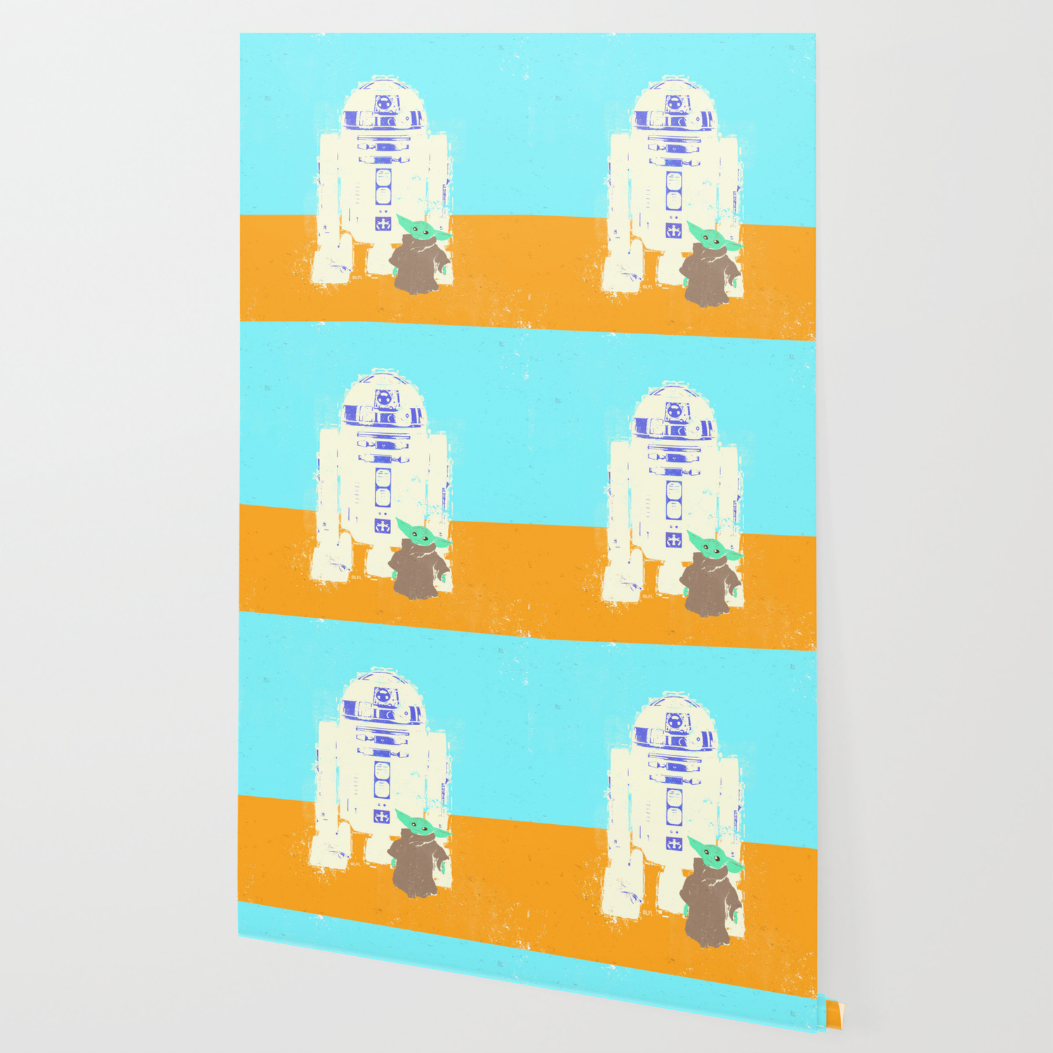 R2 D2 And Grogu By Showdeer Wallpaper By Star Wars Society6