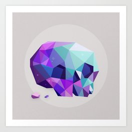 crystal skull Art Print