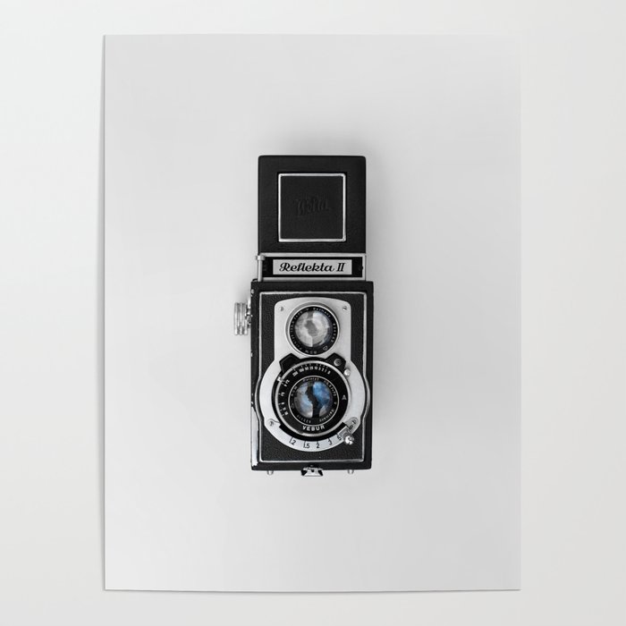 Retro old school camera iphone case Poster