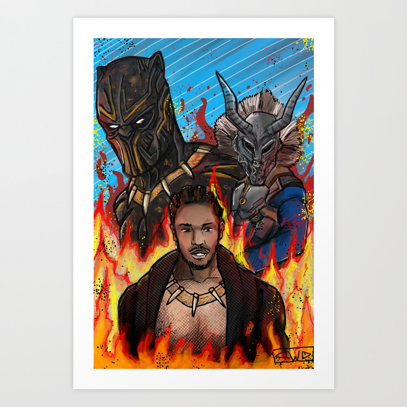 Black Panther Killmonger Art Print