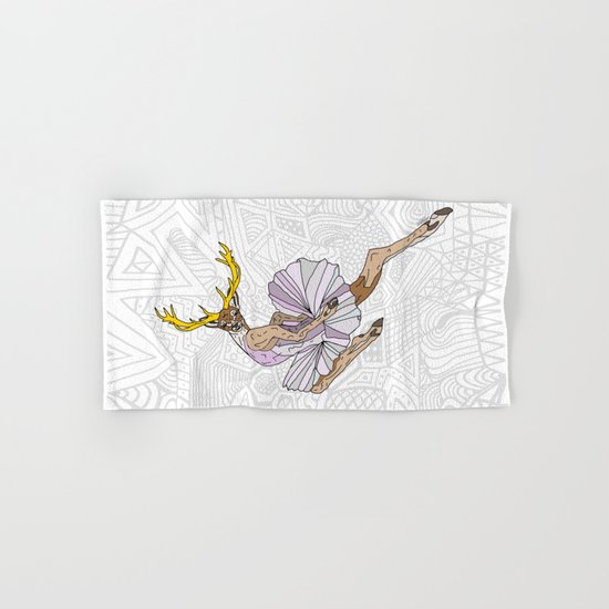 Reindeer Ballerina Tutu Hand & Bath Towel