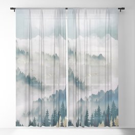 Misty Mountains Sheer Curtain