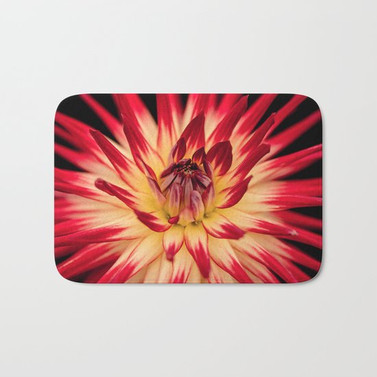 Flower red Bath Mat