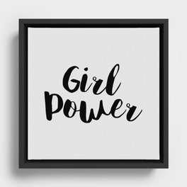 Girl Power Framed Canvas