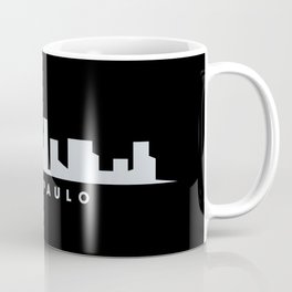 São Paulo city silhouette. Brazilian biggest city. Coffee Mug