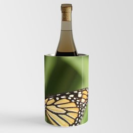 Mexico Photography - Beautiful Butterfly On A Plant Wine Chiller