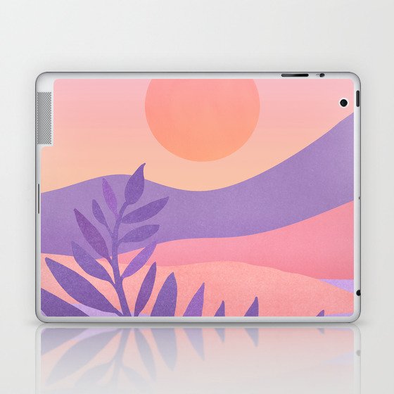Oasis Sunset / Abstract Landscape Laptop & iPad Skin