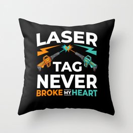Laser Tag Game Outdoor Indoor Player Throw Pillow
