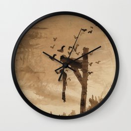 Victor Hugo, le pendu, the hanged man Wall Clock