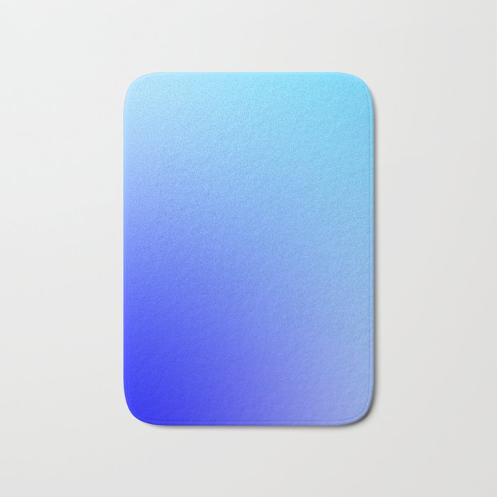 36 Blue Gradient 220506 Aura Ombre Valourine Digital Minimalist Art Bath Mat