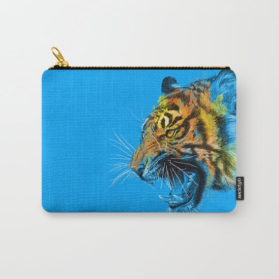 Tiger Roaring Wild Animal Roar Carry-All Pouch