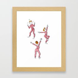 Pyjamas party Framed Art Print