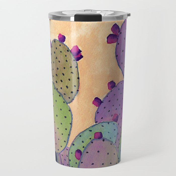 Colorful Cactus Travel Mug