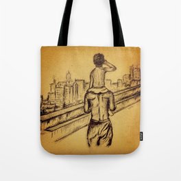 Father, Son & the City Tote Bag