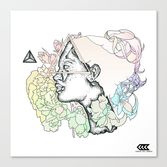 p a s t e l Canvas Print