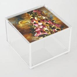 Foxglove Blossoms baroque oil painting Acrylic Box