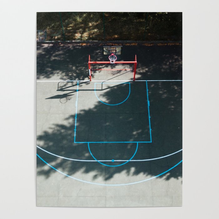 Basketball court from above Poster by MarioGuti Society6