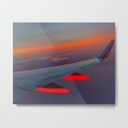 On the Wing of a Sunset Metal Print | Airplanewindowseat, Airplanewindow, Airplanewing, Southwest, Abovetheearth, Gorgeous, Lookingout, Airplane, Abovetheclouds, Plane 