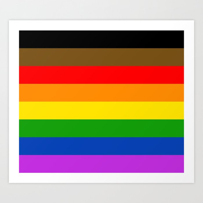 Philadelphia Pride Flag Art Print By Momcilobjekovic Society6