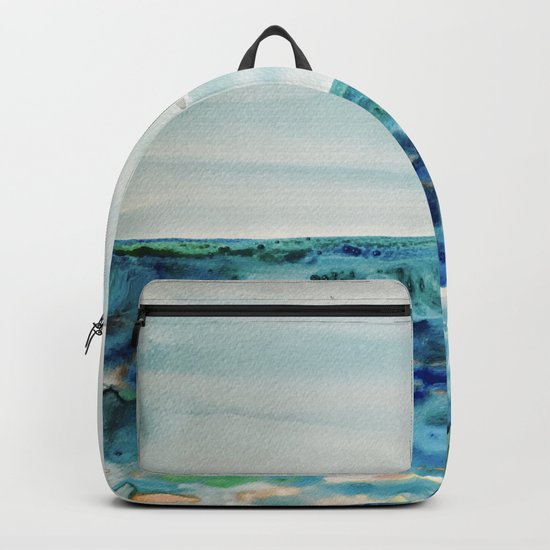 Miami Beach Watercolor #8 Backpack
